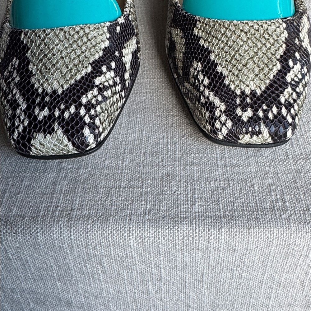 JIMMY CHOO Modell Squared Toe Snake Flats Sz 36 - Picture 5 of 10